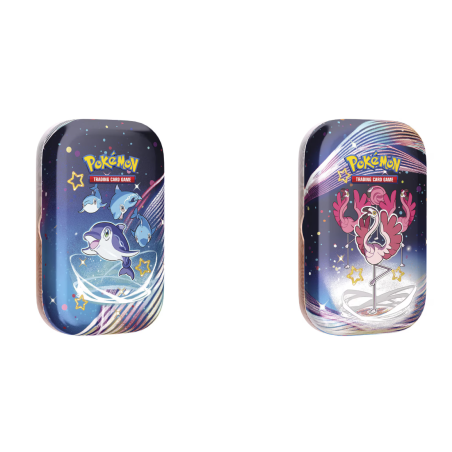 mini lata con cartas pokemon