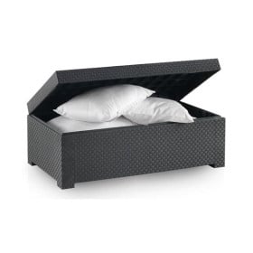 Baul Tidy Resina Antracita 117x63x43cm 2