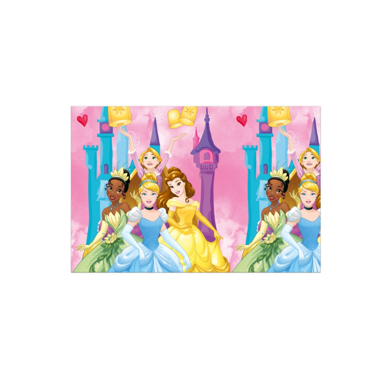 Mantel Plástico Princesas Disney De Fiesta y Cumpleaños