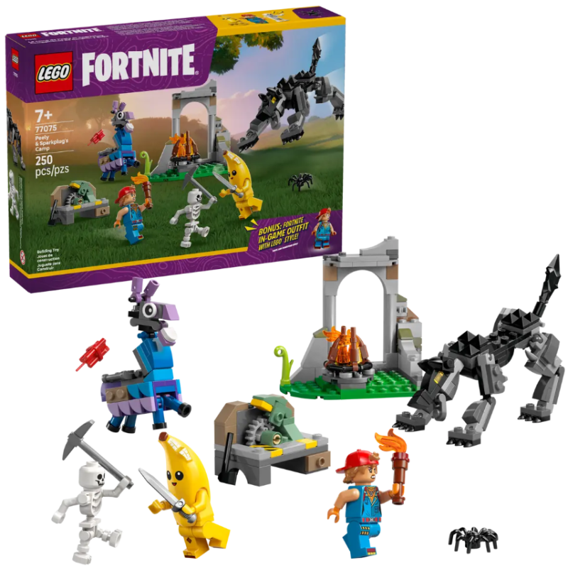LEGO Fornite Campamento De Banano Y Bujía De LEGO