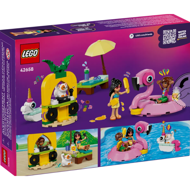 LEGO Friends Fiesta En La Piscina Con Flamenco Y Unicornio