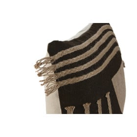 Cojín Yute Terracota con Flecos 45x45Cm 2