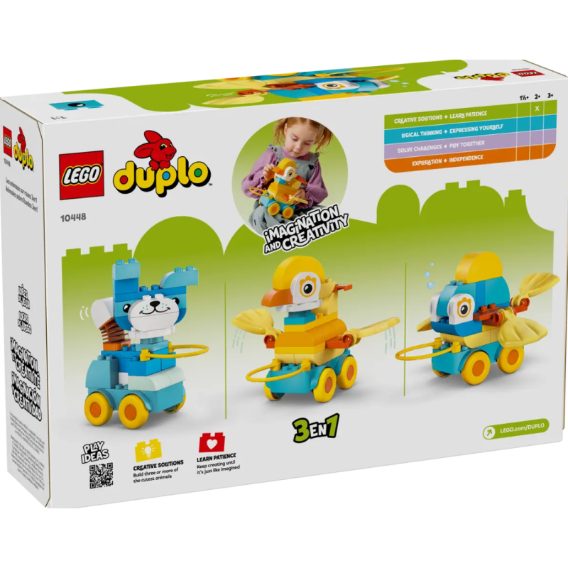 LEGO Duplo Animales Sobre Ruedas 3 En 1