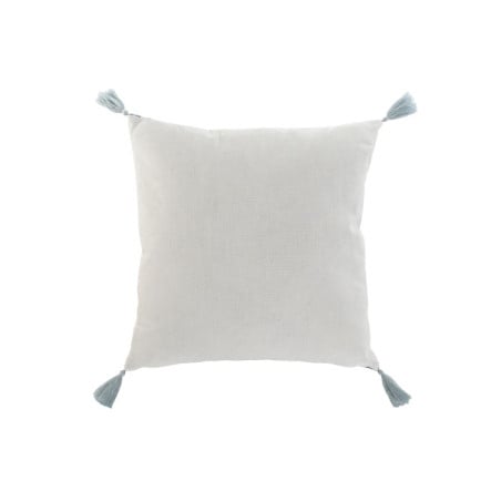 Cojín Hojas Azules con Flecos 45x45Cm