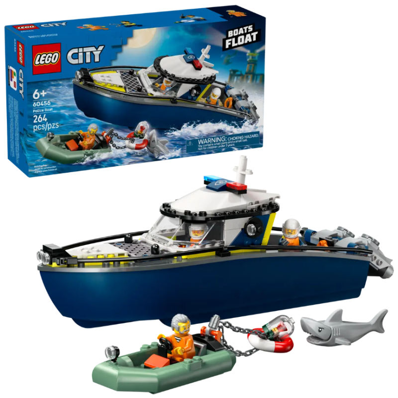 LEGO City Persecución En Barco De Policía De LEGO