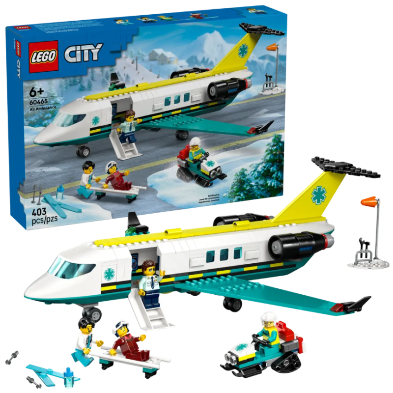 LEGO City Ambulancia Aérea De Emergencia De LEGO