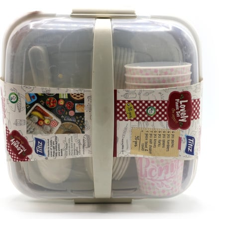 Set De Picnic De 32 Piezas De Plástico