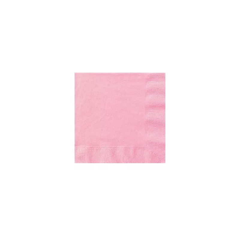Servilletas Rosa Claro Pequeñas 20 Uds De Fiesta Y Cumpleaños