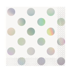 Servilletas Puntos Iriscentes 16 Uds
