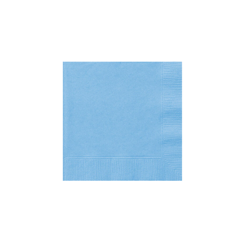Servilletas Azul Claro 20 Uds De Fiesta Y Cumpleaños
