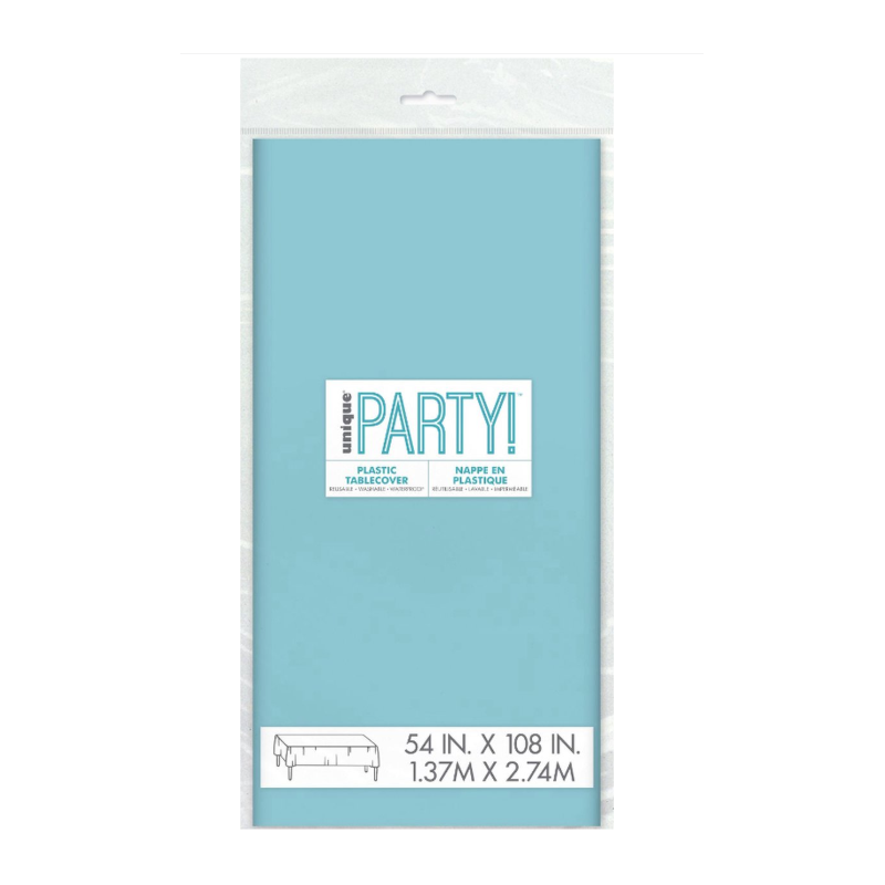 Mantel Plástico Turquesa 137x274 Cm