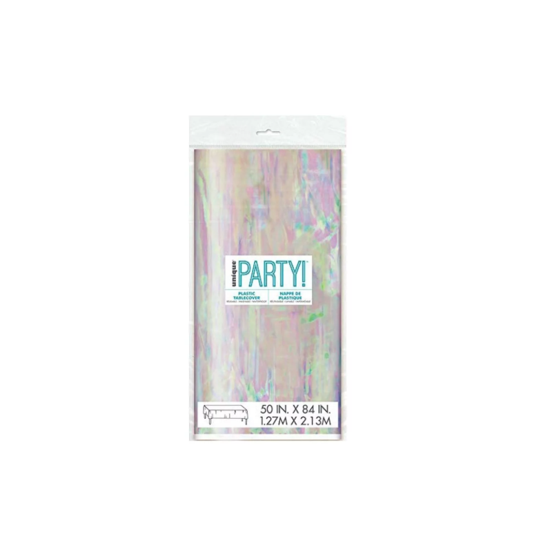 Mantel Plástico Rectangular Iridiscente