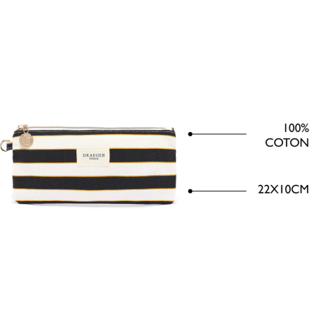 Estuche Rayas Negras