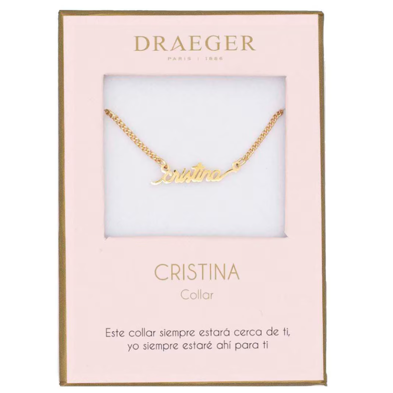 Colgante Nombre Cristina De Draeger