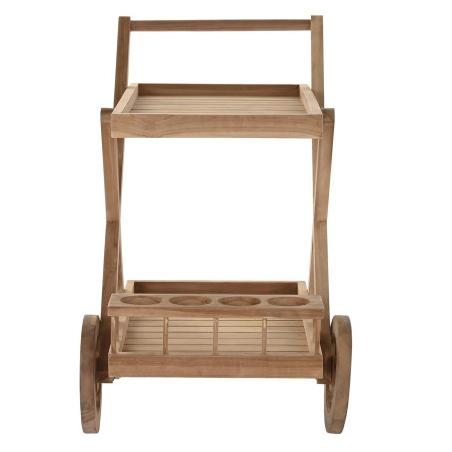 Camarera Teca 70x55x84 Ruedas Natural