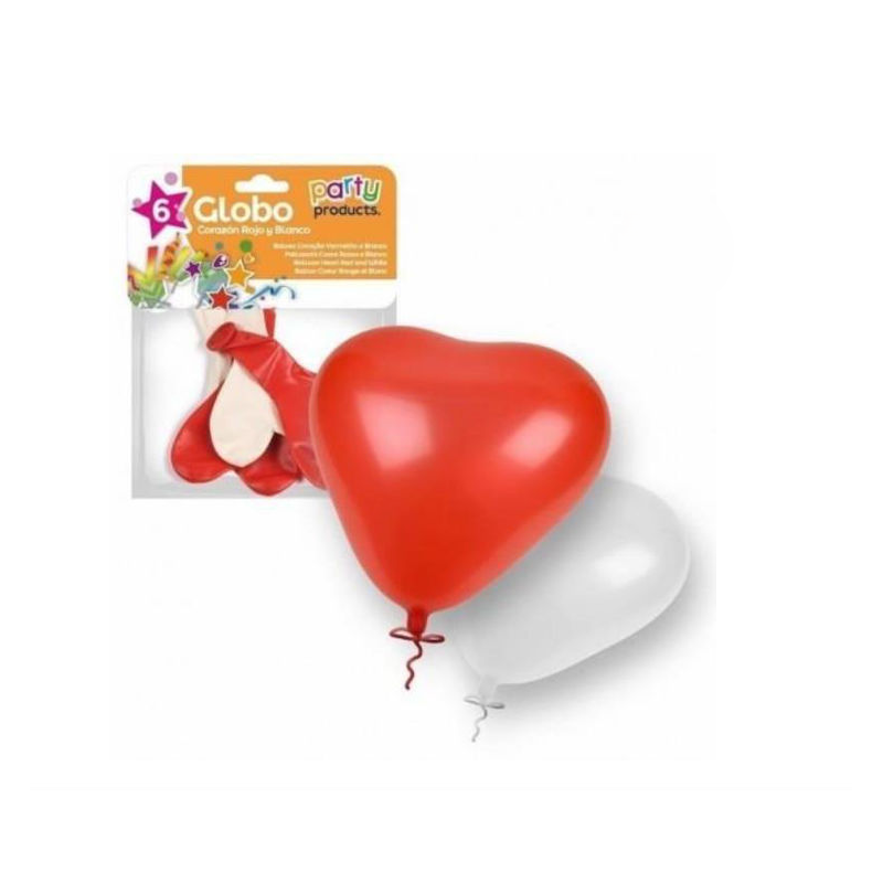 Globos Corazón Rojo De Fiesta y Cumpleaños
