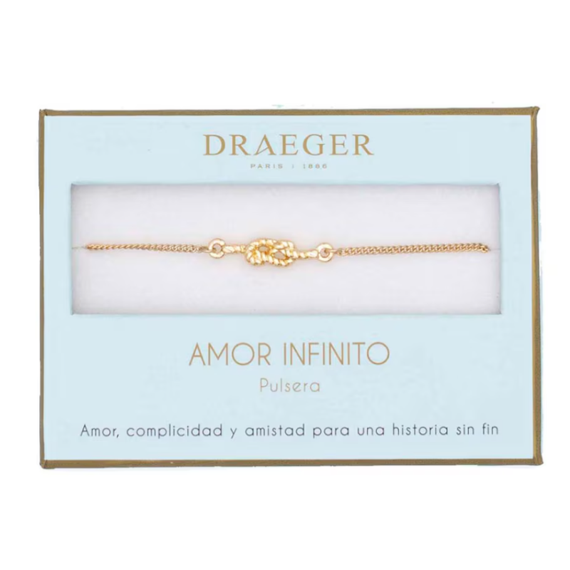 Pulsera Mensaje Amor Infinito Nudo De Draeger