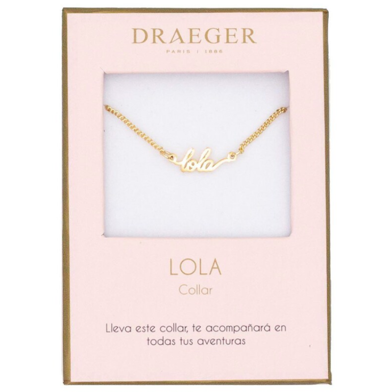 Colgante Nombre Lola De Draegers