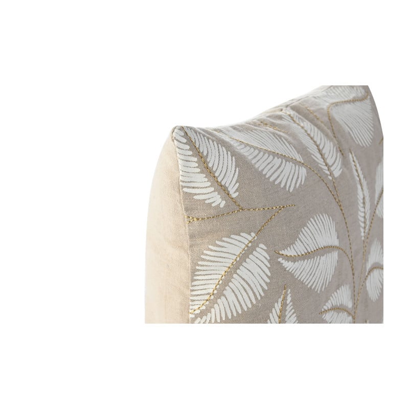 Cojín Hojas Beige 45x45Cm