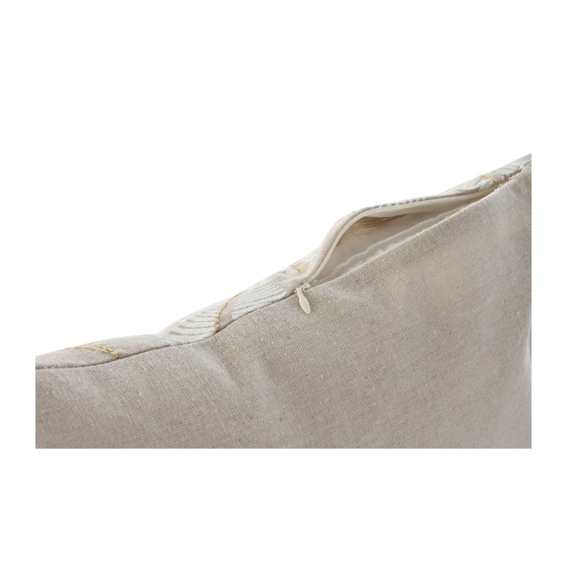 Cojín Hojas Beige 45x45Cm