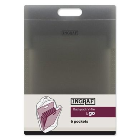 Carpeta C/ Fuelle Para Mochila 6 Bolsillo