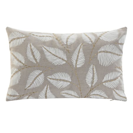 Cojín Hojas Beige 50x30Cm
