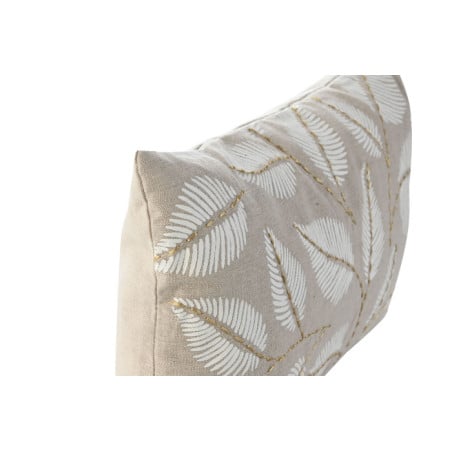 Cojín Hojas Beige 50x30Cm