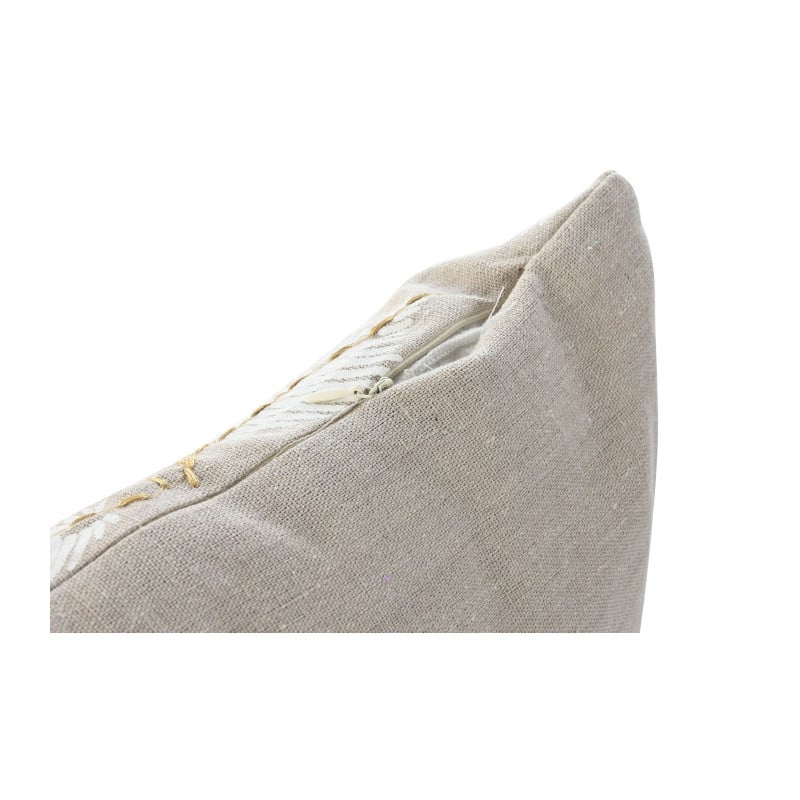 Cojín Hojas Beige 50x30Cm