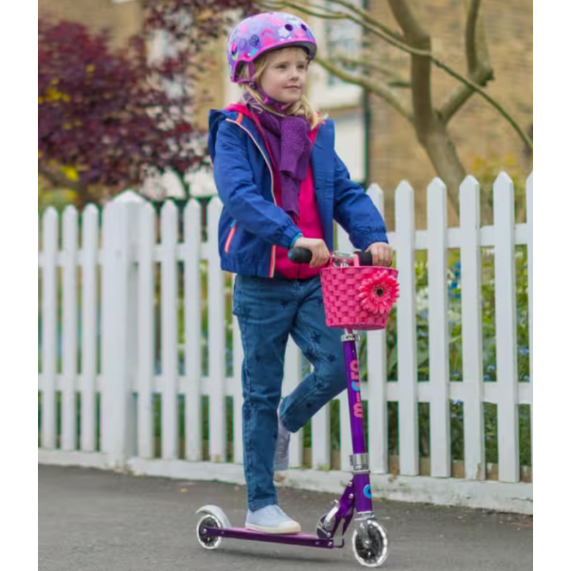 Patinete Micro Sprite Lila Led