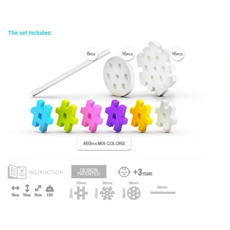 Meli Basic Pastel Travel Box 500 Pcs