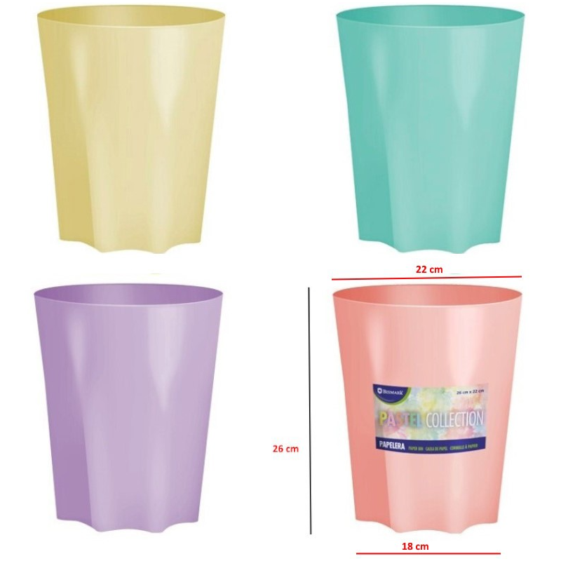 Papelera Pastel