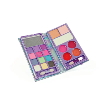 Crazy Chic Cartera Maquillaje Plateada