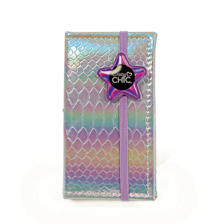 Crazy Chic Cartera Maquillaje Plateada