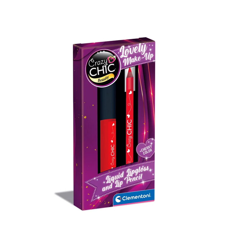 Crazy Chic Brillo Y Lápiz Labial Cherry De Clementoni
