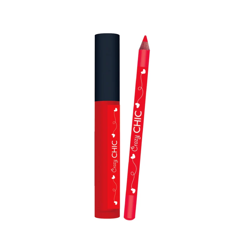 Crazy Chic Brillo Y Lápiz Labial Cherry