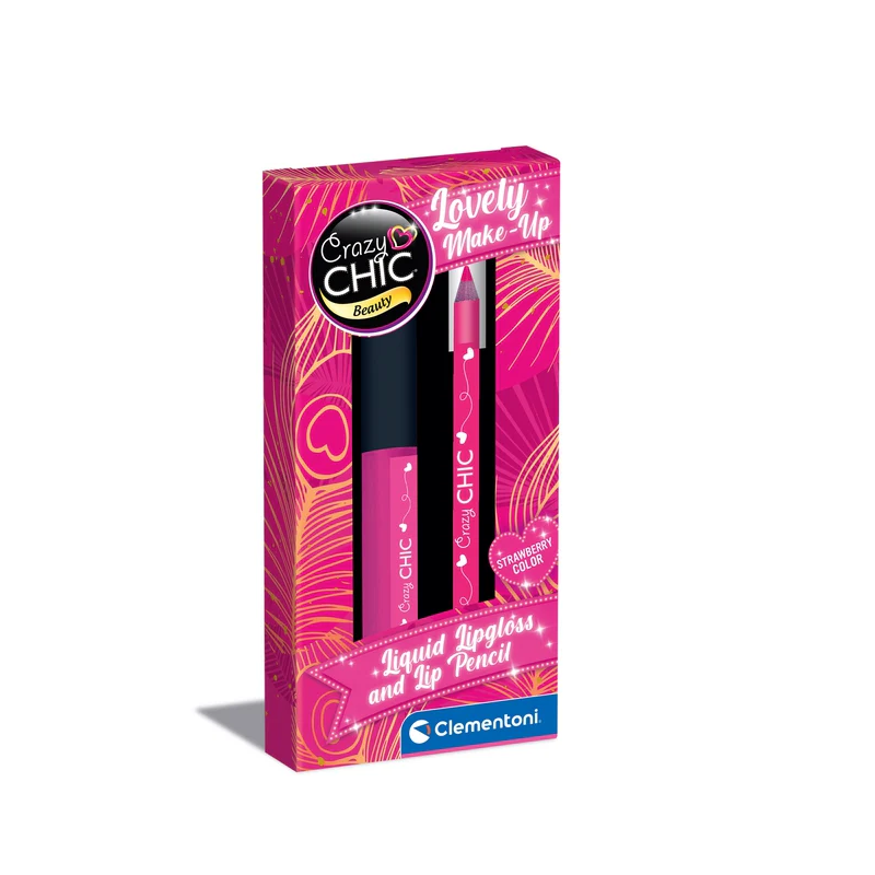 Crazy Chic Brillo Y Lápiz Labial Strawberry De Clementoni
