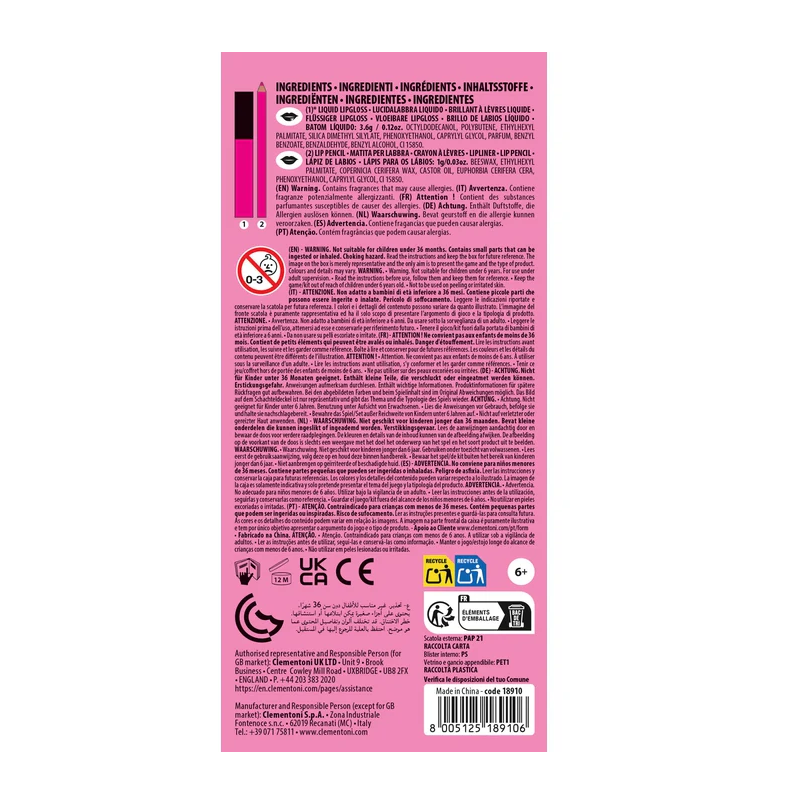 Crazy Chic Brillo Y Lápiz Labial Strawberry