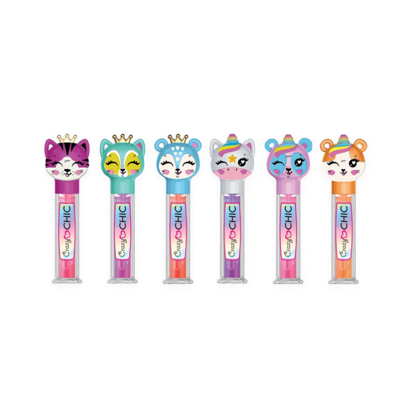 Crazy Chic Lip Gloss Animales Surtido