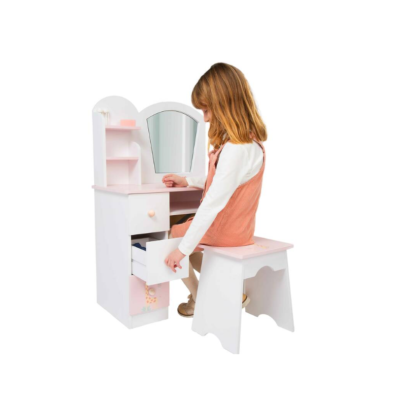 Nature Tocador Blanco Y Rosa