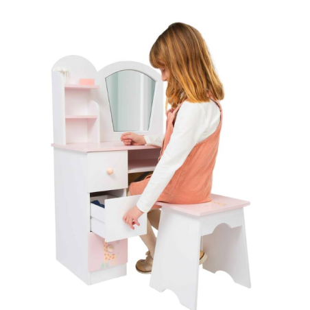 Nature Tocador Blanco Y Rosa