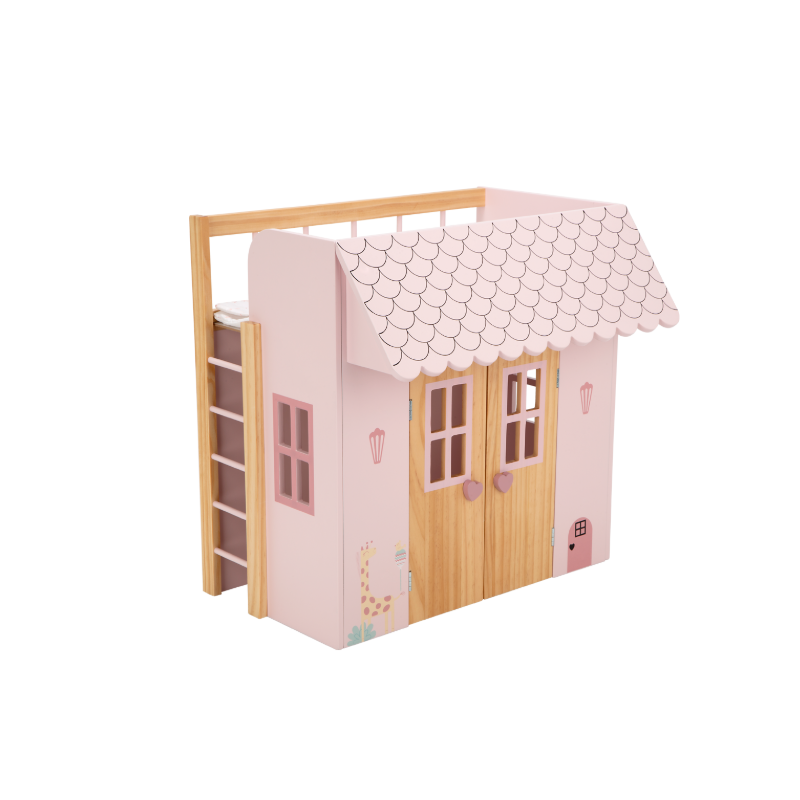 Nature Cama Con Casita De Arias