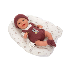 Muñeca Arias Elegance Gadi Granate Con Cojín 35 Cm De Arias