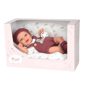 Muñeca Arias Elegance Gadi Granate Con Cojín 35 Cm De Arias 2