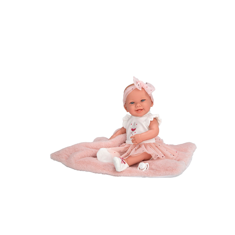 Muñeca Arias Elegance Zoe Bailarina Rosa 42 Cm De Arias