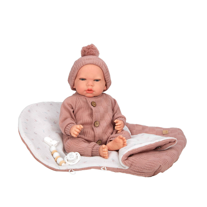 REBORN ELBA ROSA CON SACO DE DORMIR 40CM