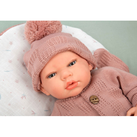 REBORN ELBA ROSA CON SACO DE DORMIR 40CM
