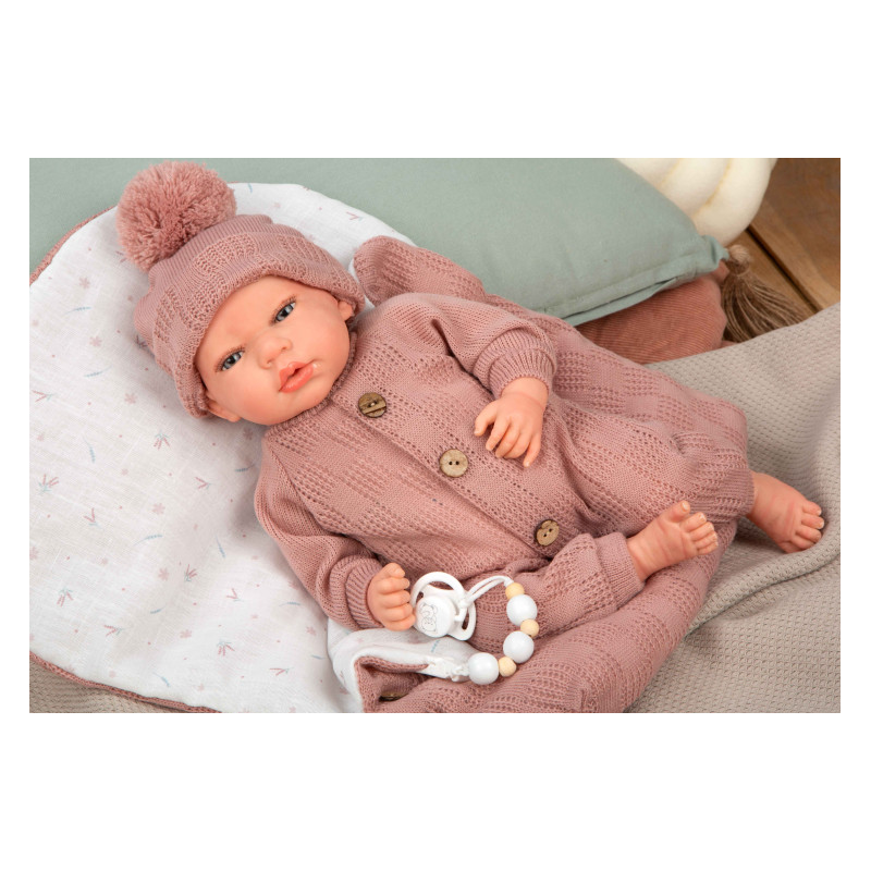 REBORN ELBA ROSA CON SACO DE DORMIR 40CM
