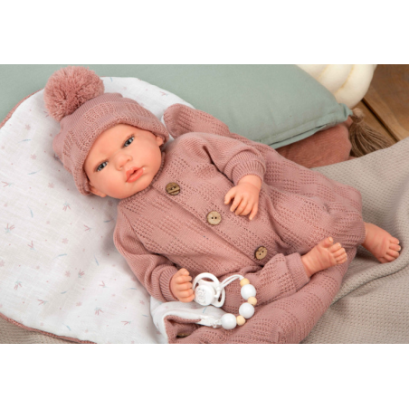 REBORN ELBA ROSA CON SACO DE DORMIR 40CM