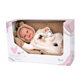 Muñeca Arias Elegance 35 Cm Marrón Osito Con Manta De Arias 2