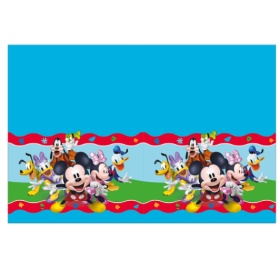 Mantel Plástico 120x180cm Mickey Rock De Fiesta Y Cumpleaños